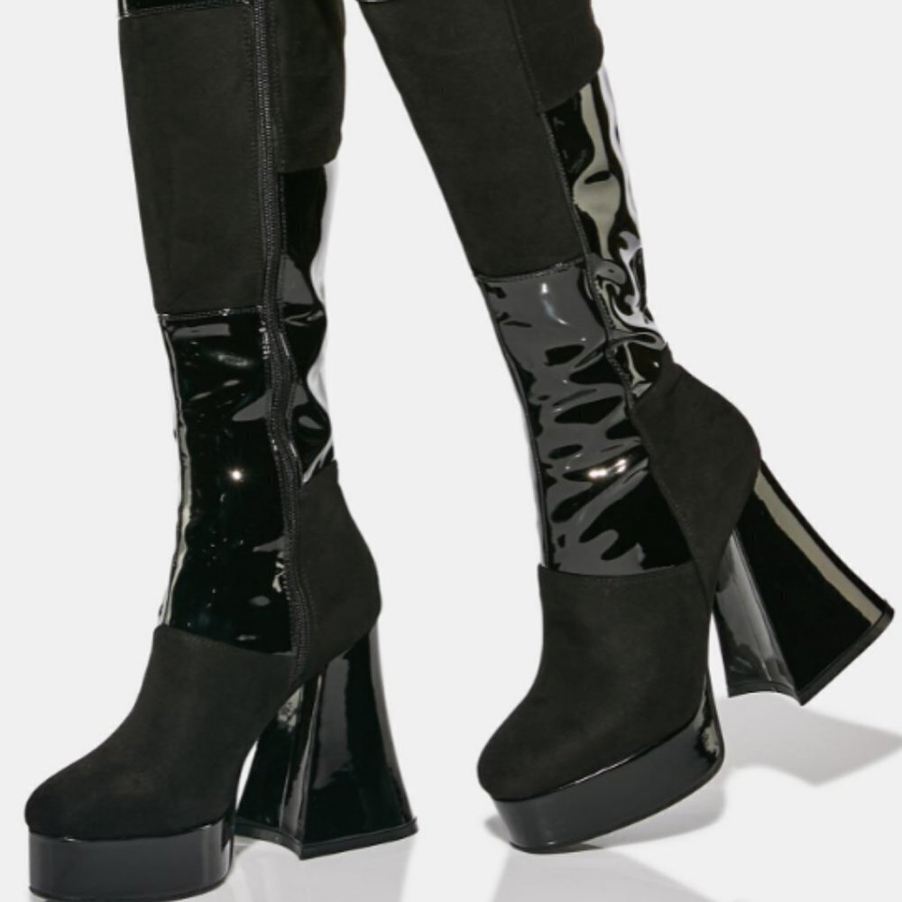 WITCHED OUT KNEE HIGH BOOTS